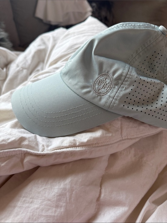 VimHue SUN GODDESS, SPLASH, UPF 50+ Blue Sun Hat ponytail friendly baseball hat main image 6